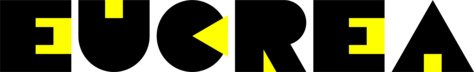 Das Logo von EUCREA, gelb-schwarz